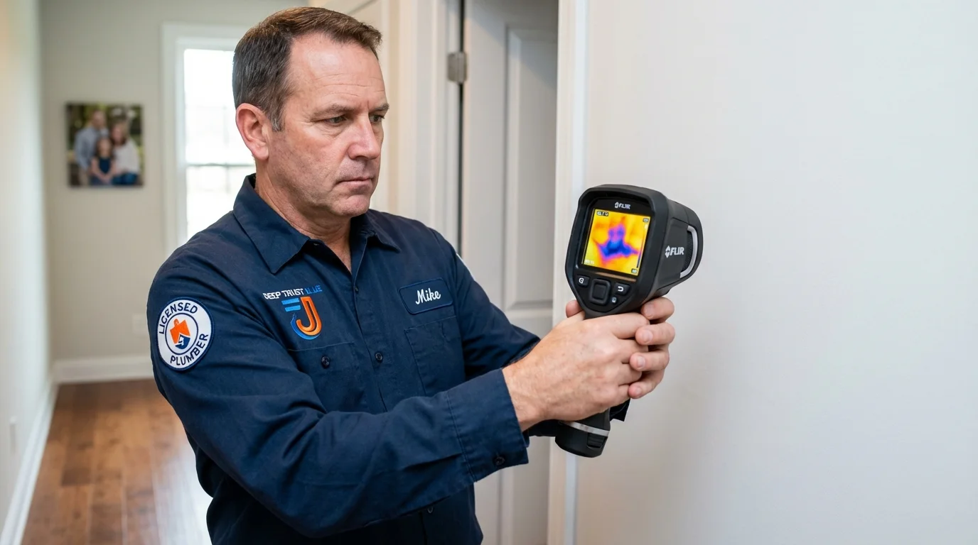 Thermal imaging leak detection by Johns Plumbing LLC in Lanark
